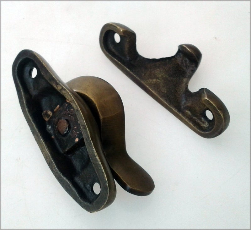 Nesha Design Components Heavy Forged Brass Traditional Window Sash Lock - Image 3